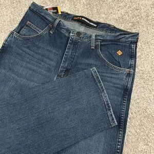 Wrangler Advanced Comfort 47 Regular Jeans Mens 33x32 Blue Flame Resistant Denim